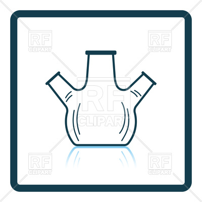 400x400 Icon Of Chemistry Round Bottom Flask With Triple Throat Royalty