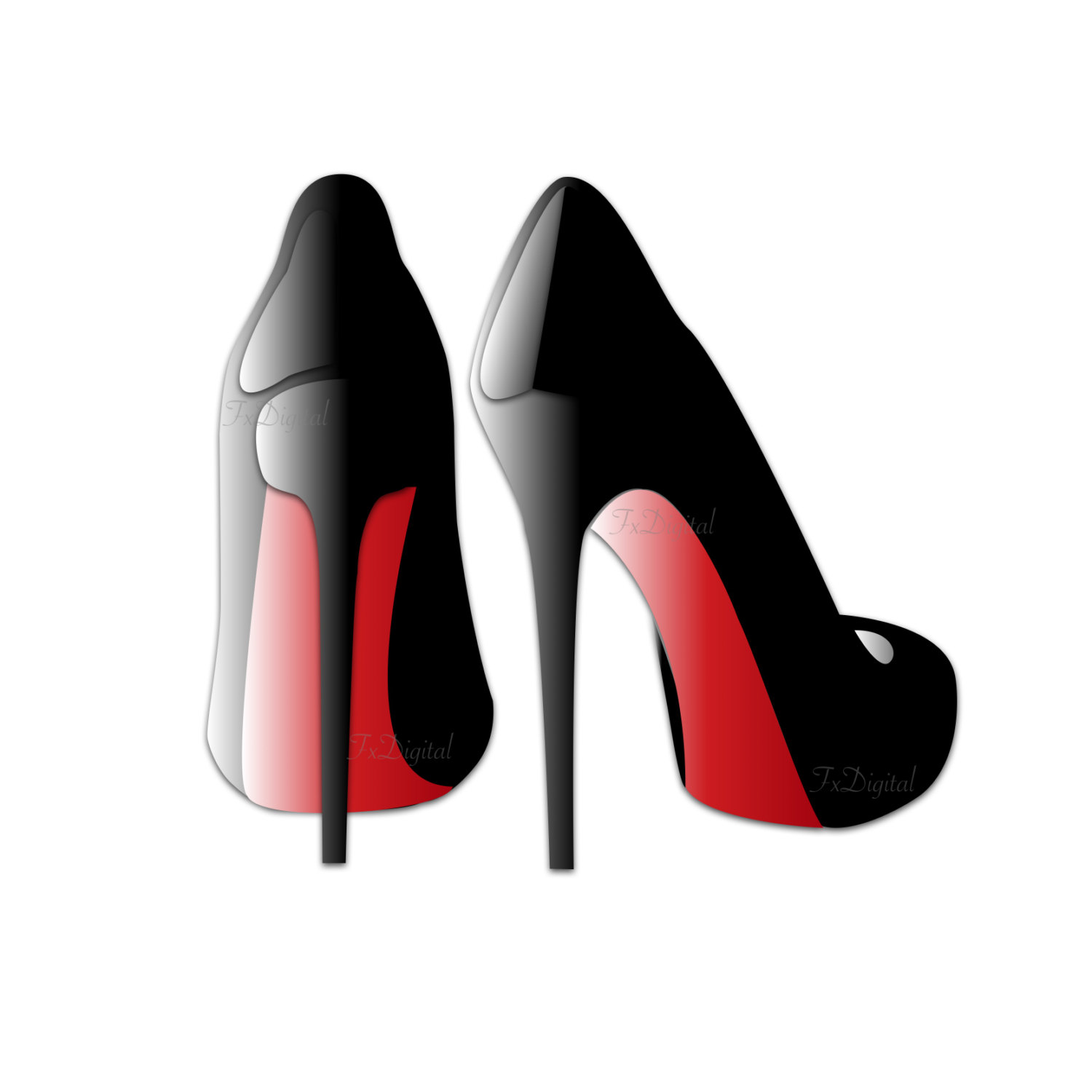 1500x1500 Red High Heels Clip Art Sexy High Heels Graphic Shoe Clip
