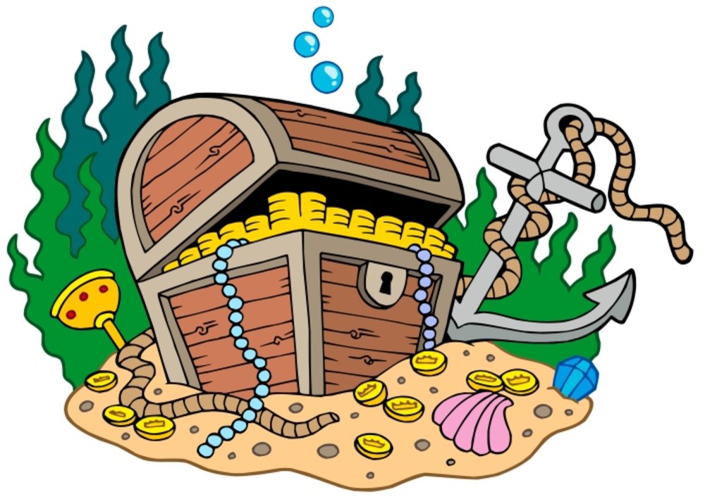 1000x709 Treasure Clipart Art