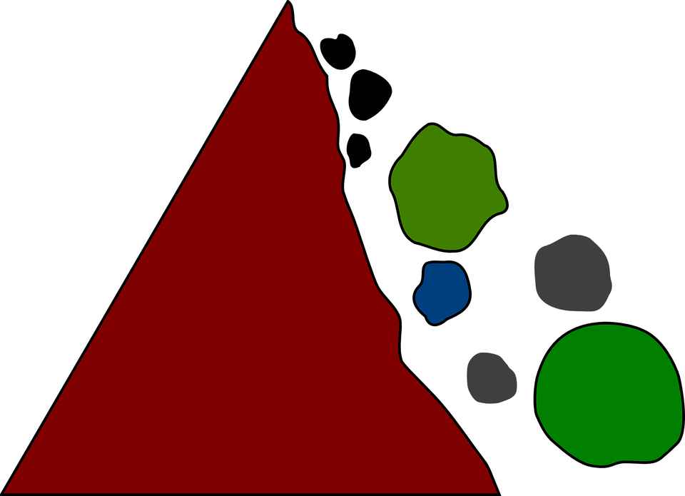 960x695 Boulder Clipart Falling Rock