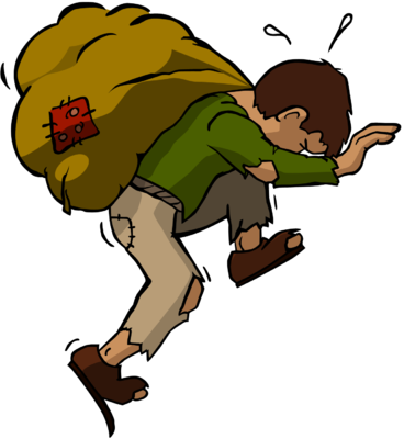 368x400 Boulders Clipart Burden