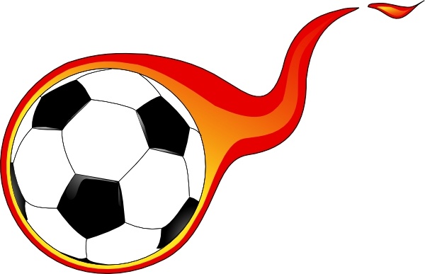 600x387 Flaming Soccer Ball Clip Art Free Vector In Open Office Drawing