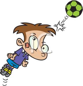 288x300 Picture A Boy Bouncing A Soccer Ball Off His Head