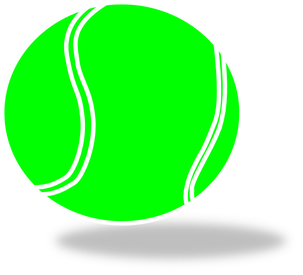 600x544 Tennis Ball Clip Art
