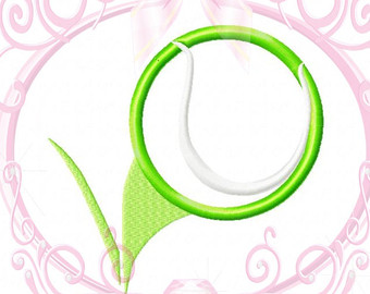 340x270 Tennis Ball Applique Etsy