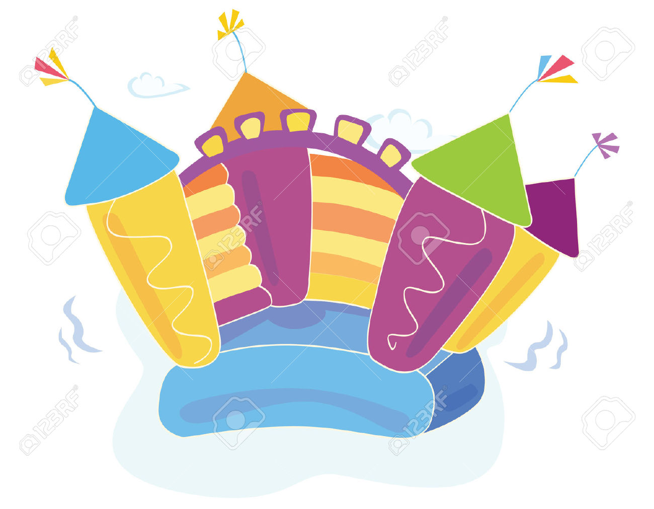 1300x1012 Bouncy Castle Clipart