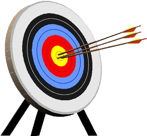 490x453 Bullseye Archery Bow And Arrow Clip Art Clipart Image Image