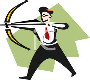 300x268 Businessman With A Bow And Arrow