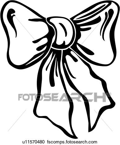 388x470 Clipart Of , Bow, Christmas, Present, U11570480
