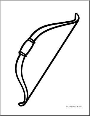 304x392 Bow And Arrow Black And White