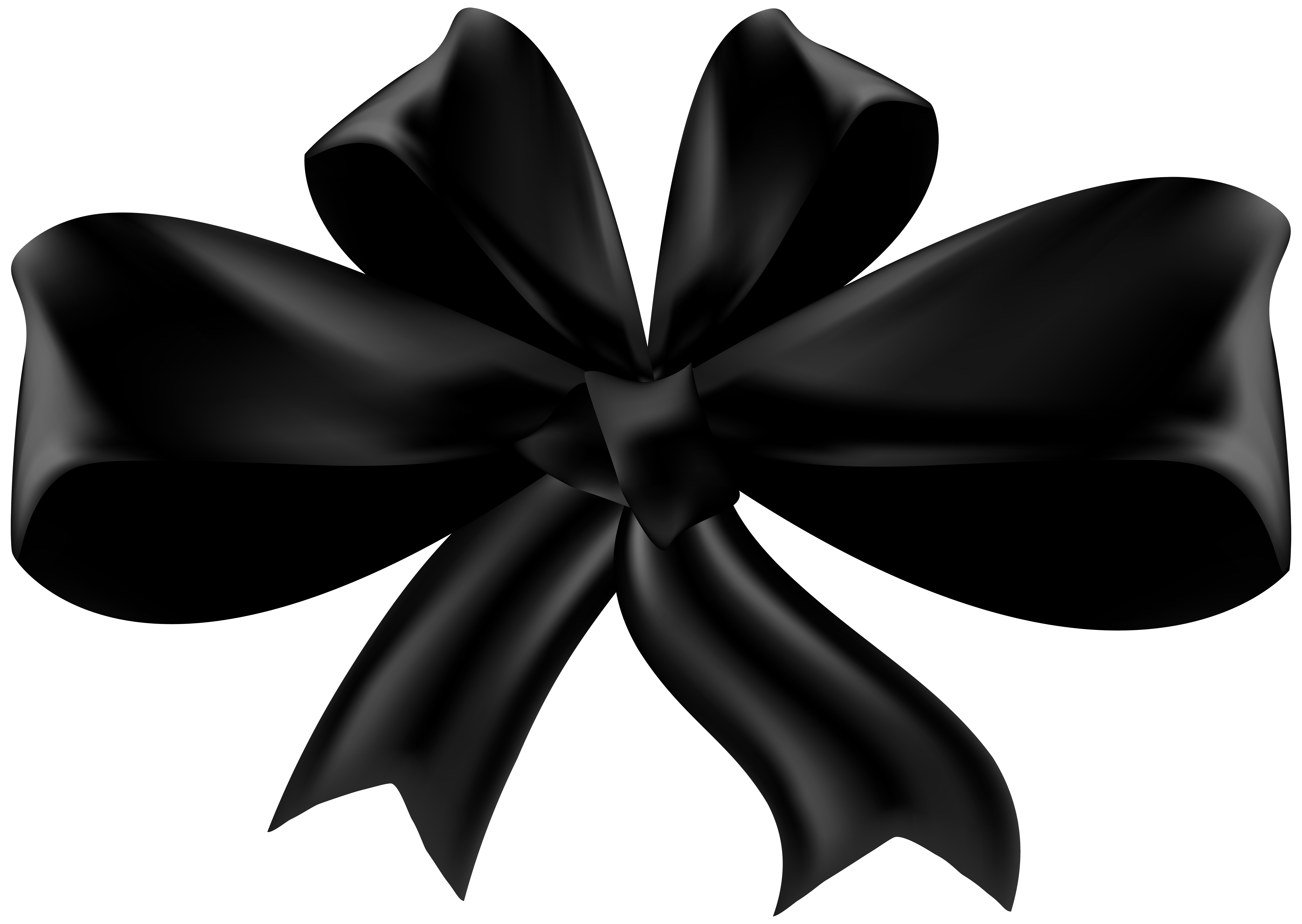8000x5681 Black Bow Png Clip Art