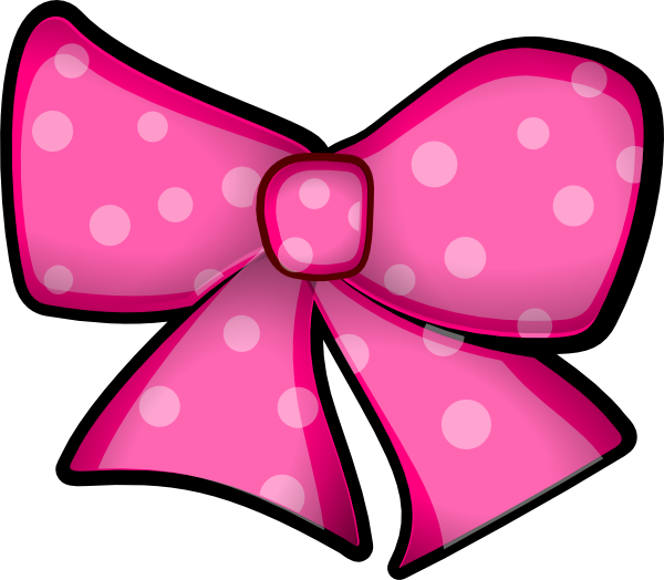 600x524 Free Pink Bow Clip Art