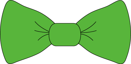 423x207 Green Bow Tie Clip Art
