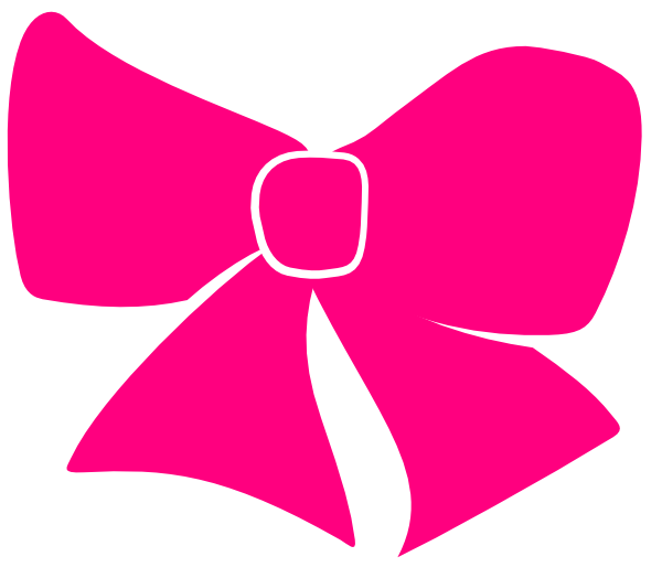 600x524 Pink Bow Clip Art