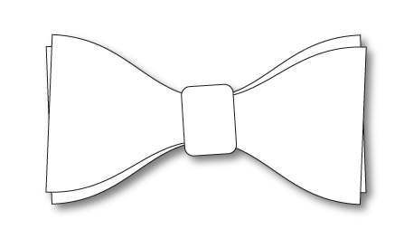 447x264 Bow Tie Clipart Stencil