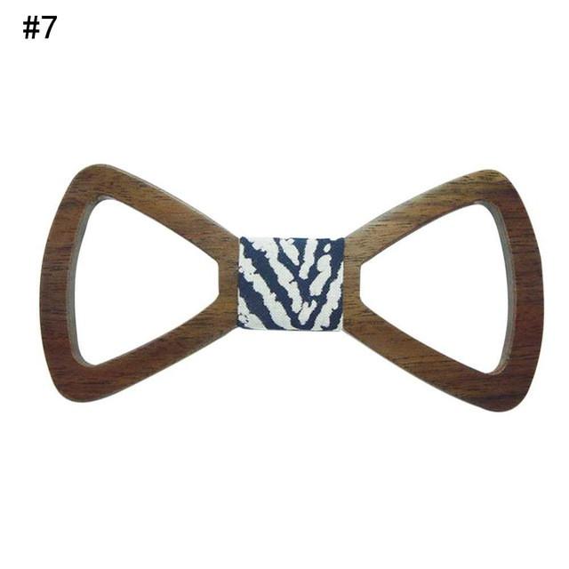 640x640 Men's Handmade Wooden Cut Out Butterfly Bow Tie Tie Up And Socks