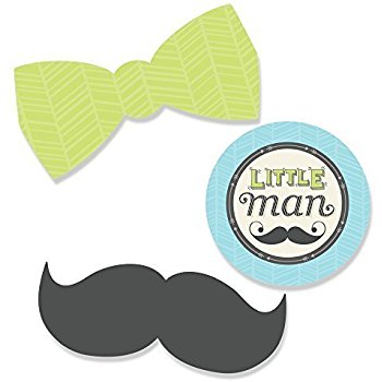 350x350 Dashing Little Man Mustache Party