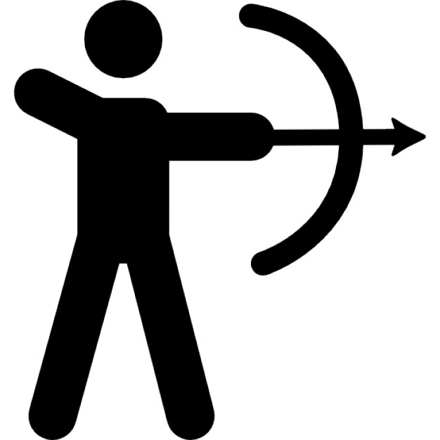 626x626 Hunter Hunting With Bow And Arrow Icons Free Download