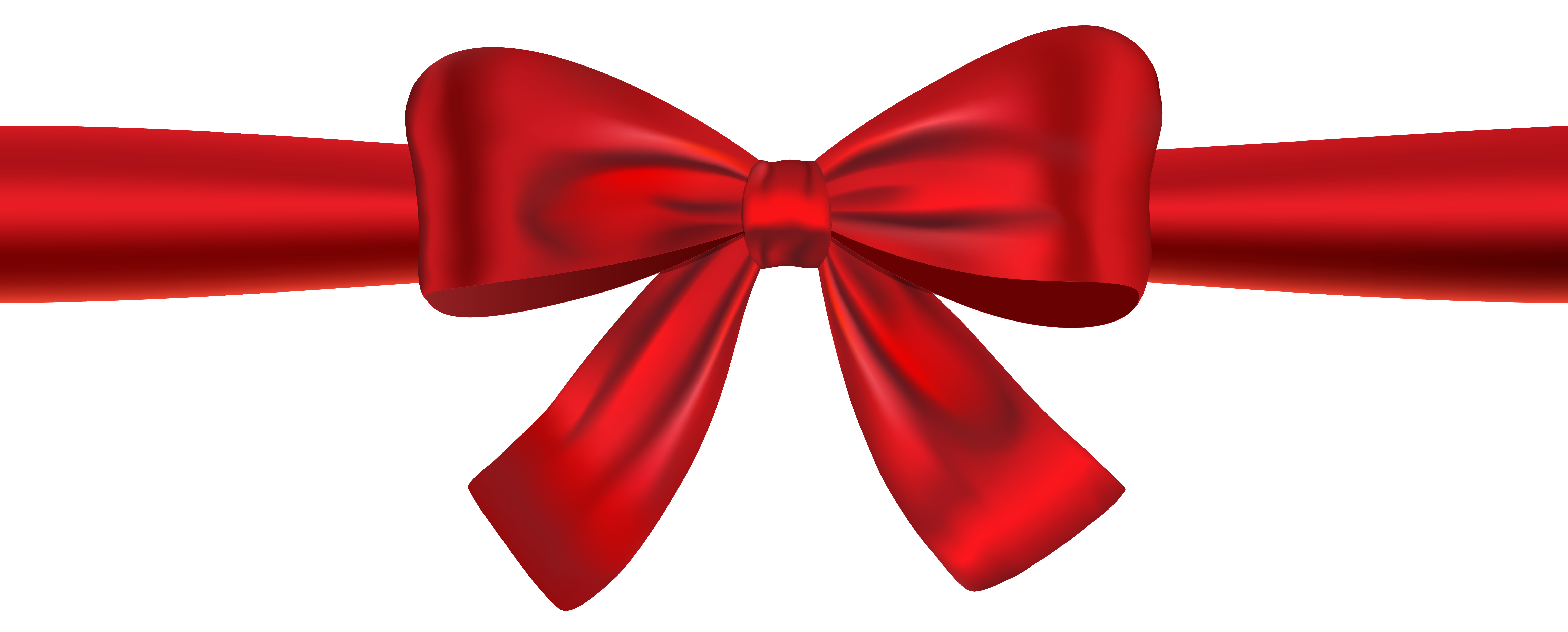 6110x2461 Red Ribbon Clip Art