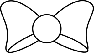 300x171 Bow Clipart Black And White