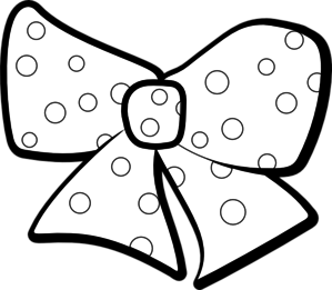 299x261 Bow Outline Clip Art