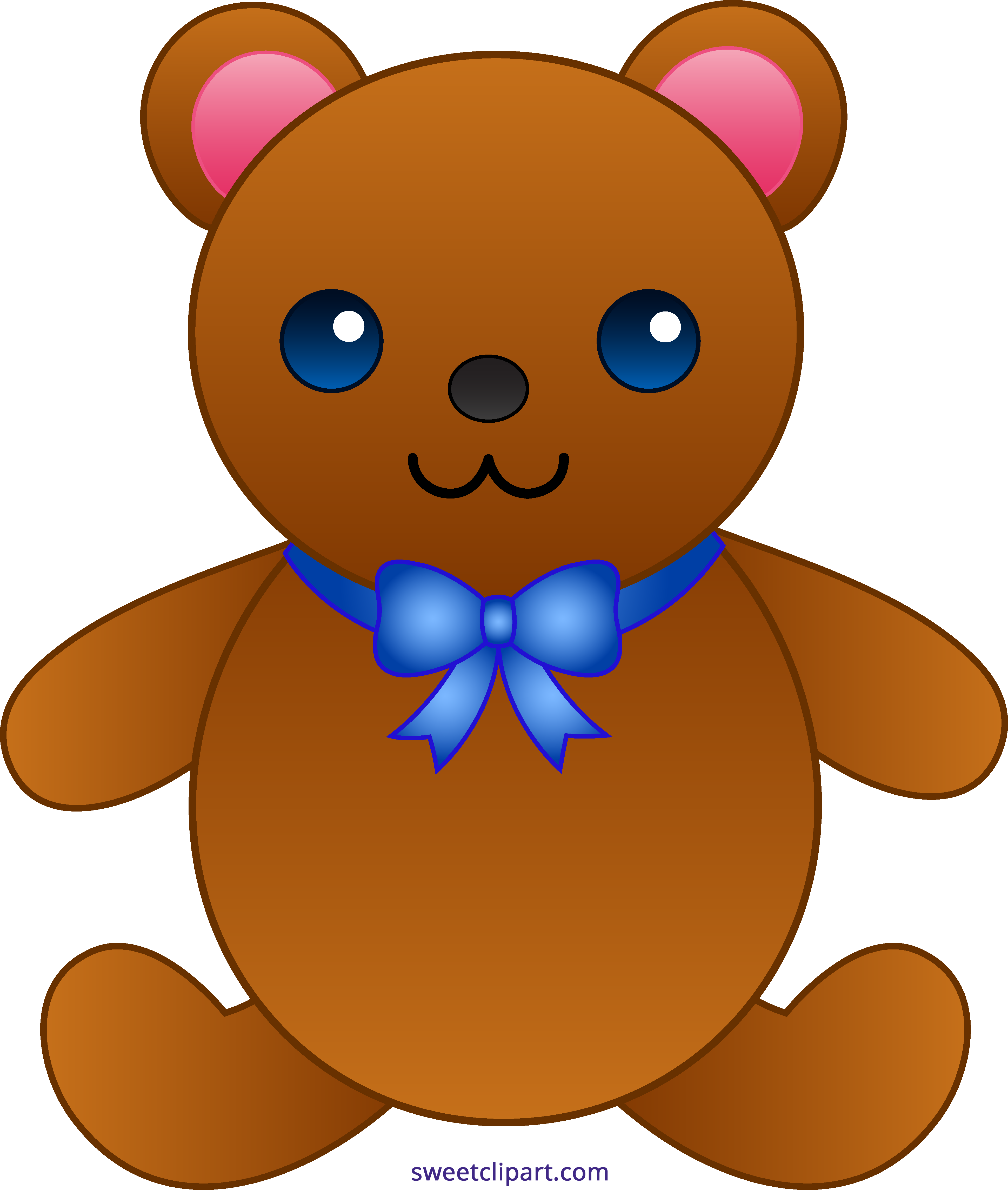 3881x4581 Cute Teddy Bear Bow Tie Clipart