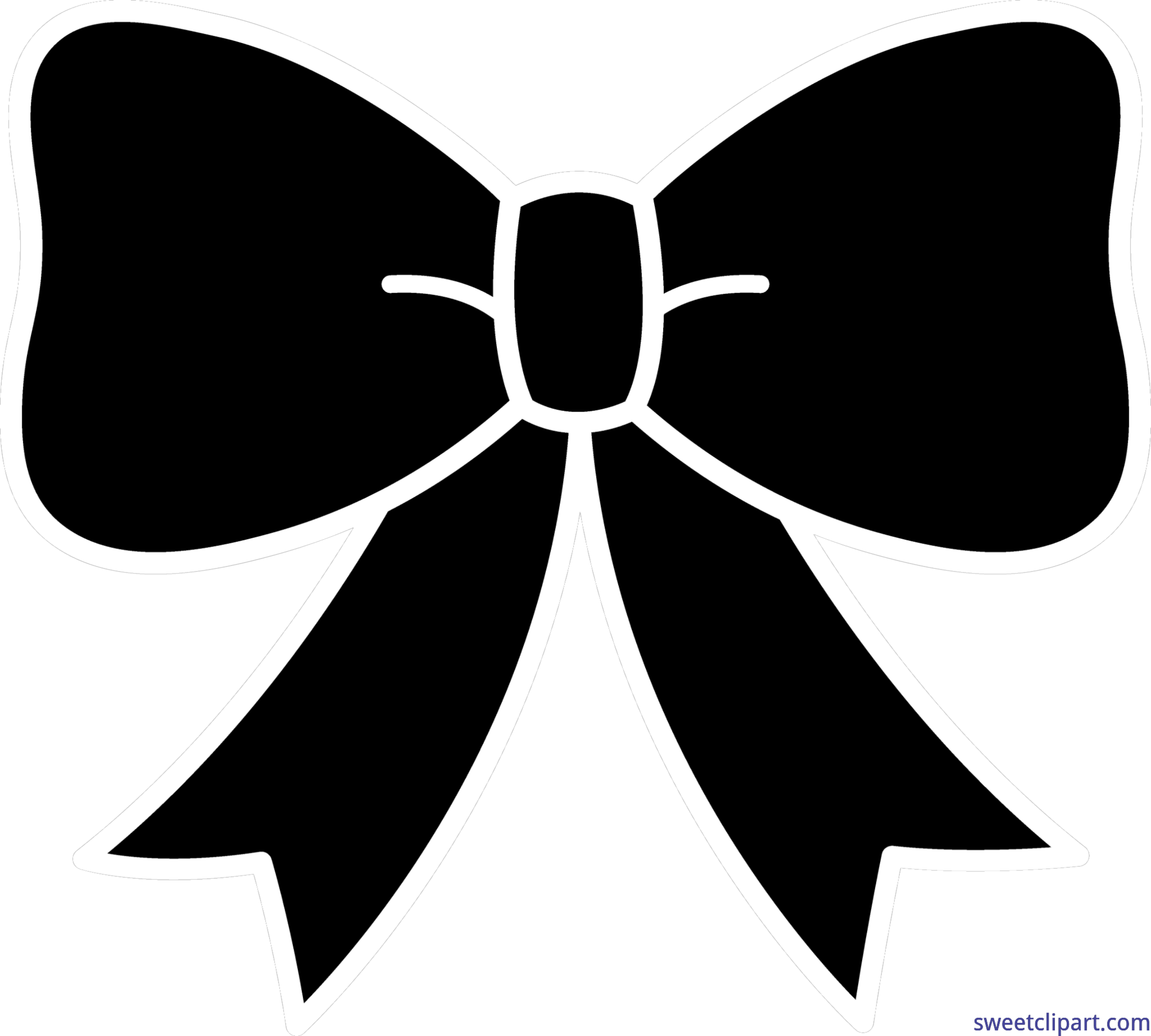 4606x4145 Bow Ribbon Silhouette Clip Art