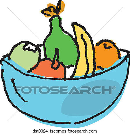 450x464 Drawings Of A Bowl Of Fruit Dst0024