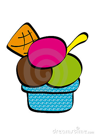318x450 Dish Of Ice Cream Clipart