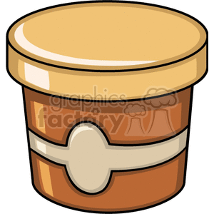 300x300 Royalty Free Pint Of Ice Cream 141849 Vector Clip Art Image