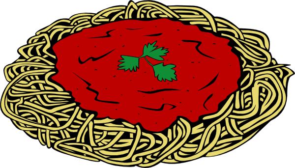 600x342 Spaghetti And Sauce Clip Art