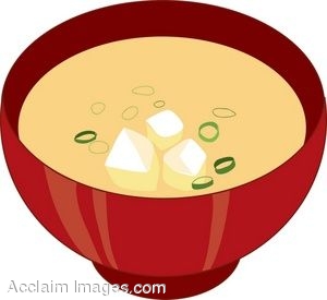 300x275 Royalty Free Clipart Illustration Of A Bowl Of Miso Soup