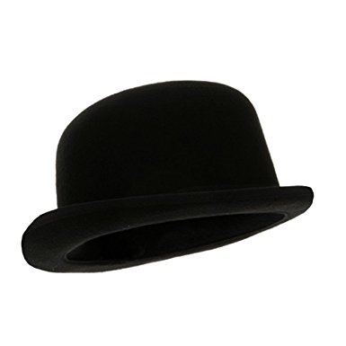 385x385 Black Blended Wool Derby Hat