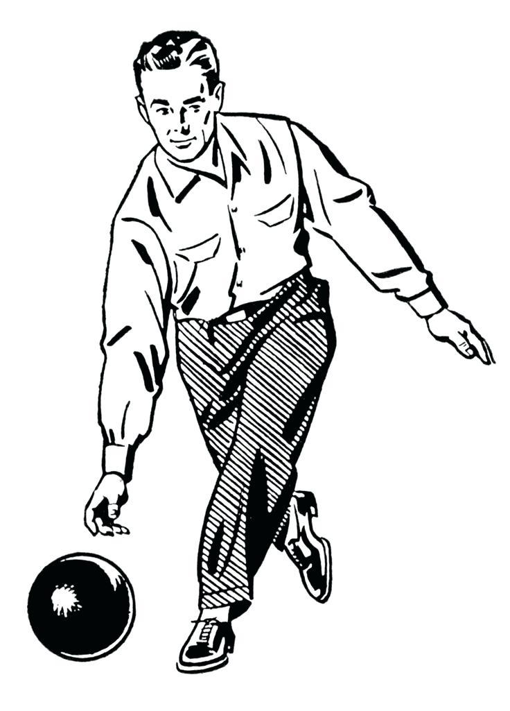 736x1025 Clipart Bowling Bowling Clip Art Retro Clip Art Woman And Man