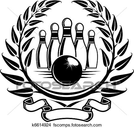 450x432 Clipart Of Bowling Symbol K6614924