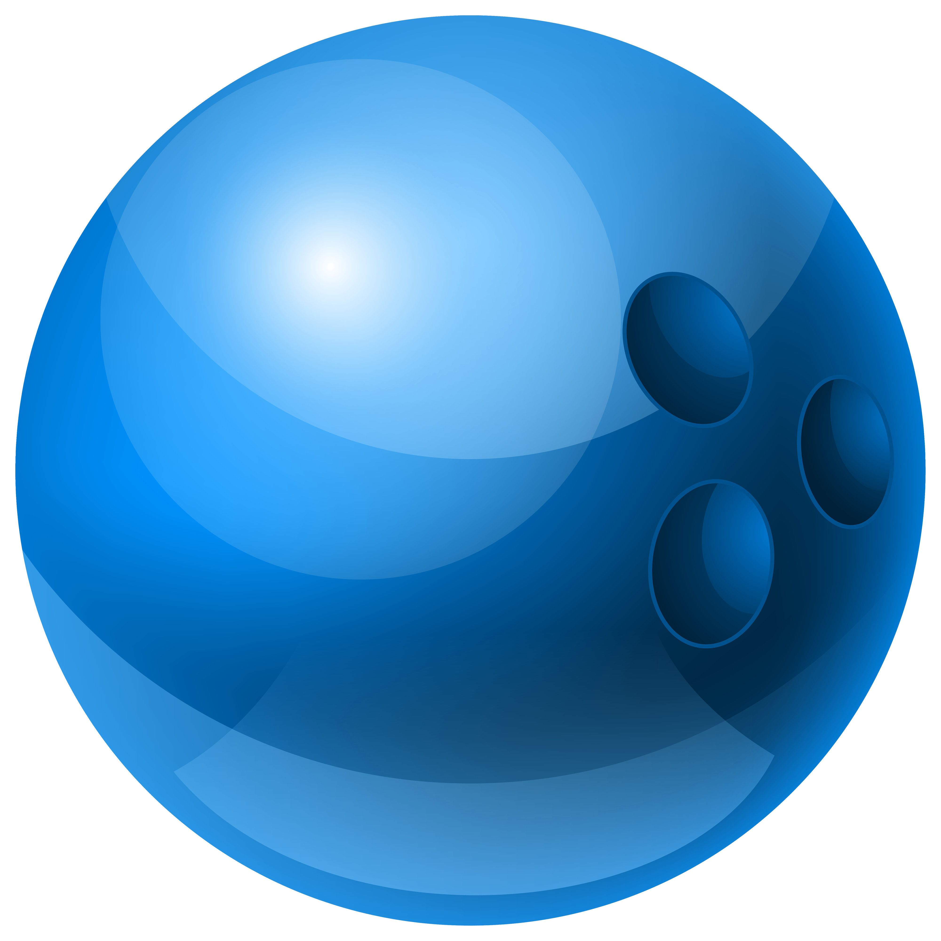 4000x4000 Blue Bowling Ball Png Clipart