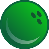 160x160 Bowling Ball Clipart Green