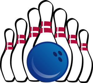 299x267 Bowling Ball And Pins Clip Art