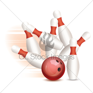 325x325 Bowling Ball And Pins Gl Stock Images