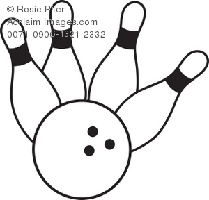 300x288 Art Illustration Of A Bowling Ball Crashing Into Pins
