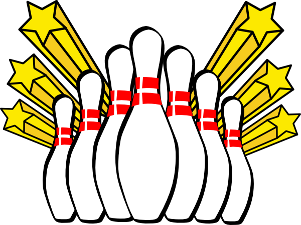 600x450 Bowling Pins Clip Art