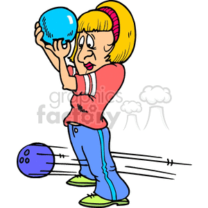 300x300 Royalty Free Bowling016 168641 Clip Art Images, Illustrations