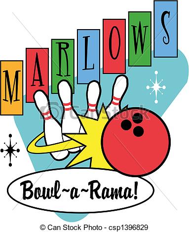 383x470 Bowling Clipart Retro Bowling