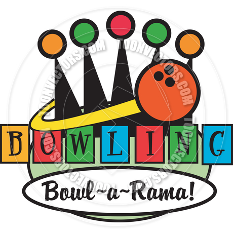 460x460 Cartoon Bowling Vector Illustration By Clip Art Guy Toon Vectors