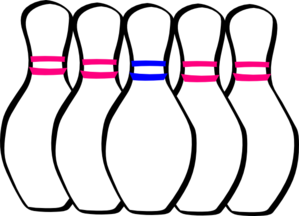 299x216 5 Pin Bowling Clipart