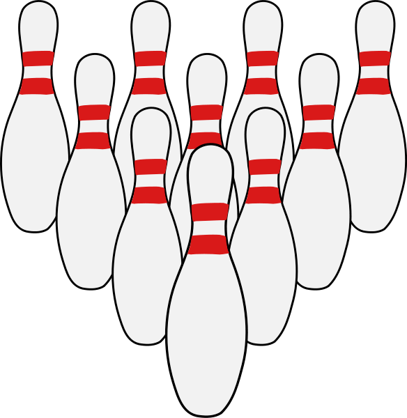 584x600 Ten Pin Bowling Clipart Free