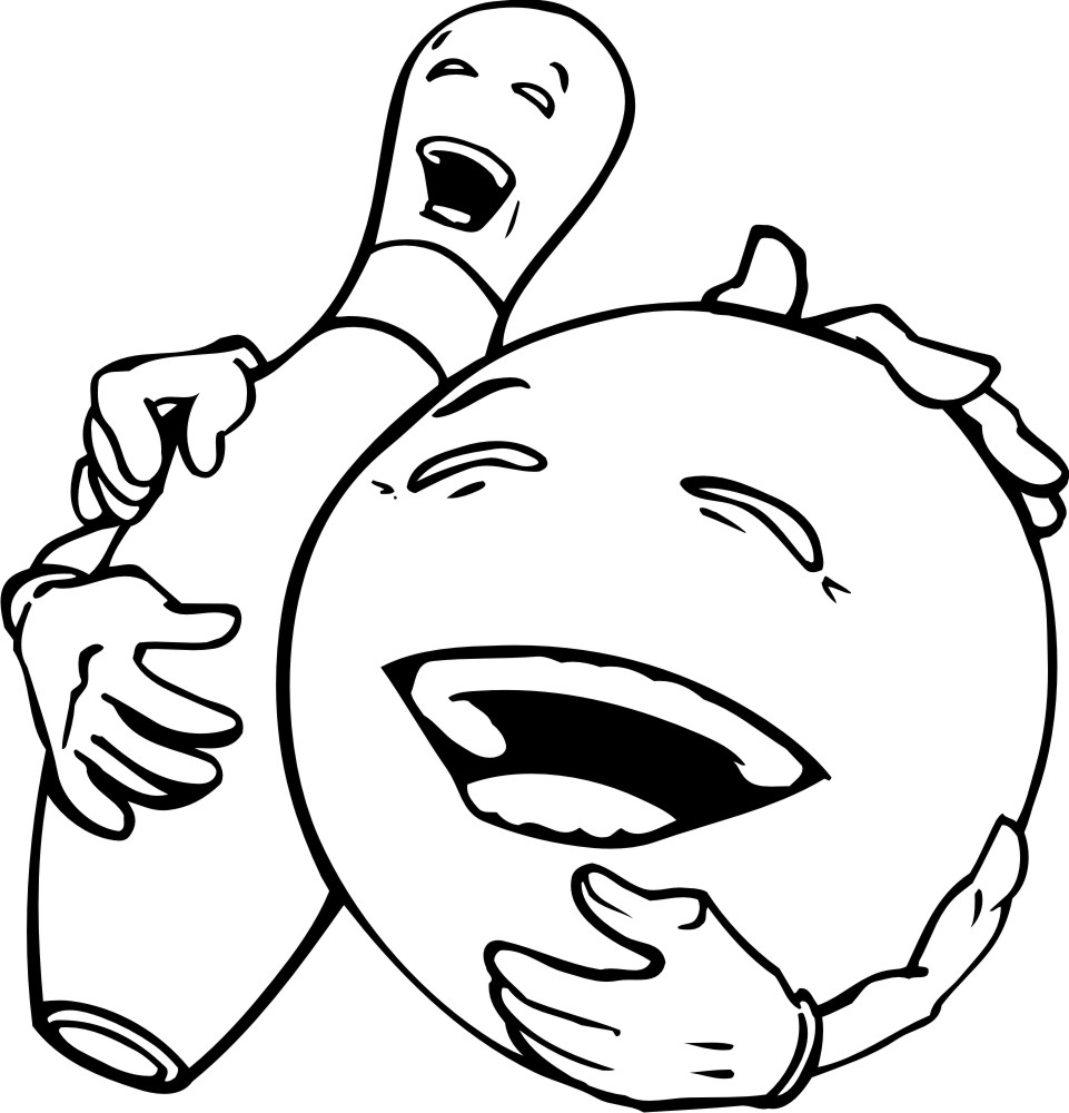 961x1000 Free Bowling Clipart Black And White