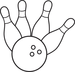 300x288 Bowling Clipart Image Bowling Pins And Bowling Ball Image