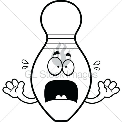 500x500 Bowling Pins Clipart Cartoon Illustration Showing A Bowling Ball