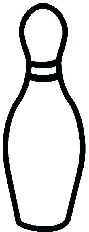 309x800 Bowling Pin Coloring Page